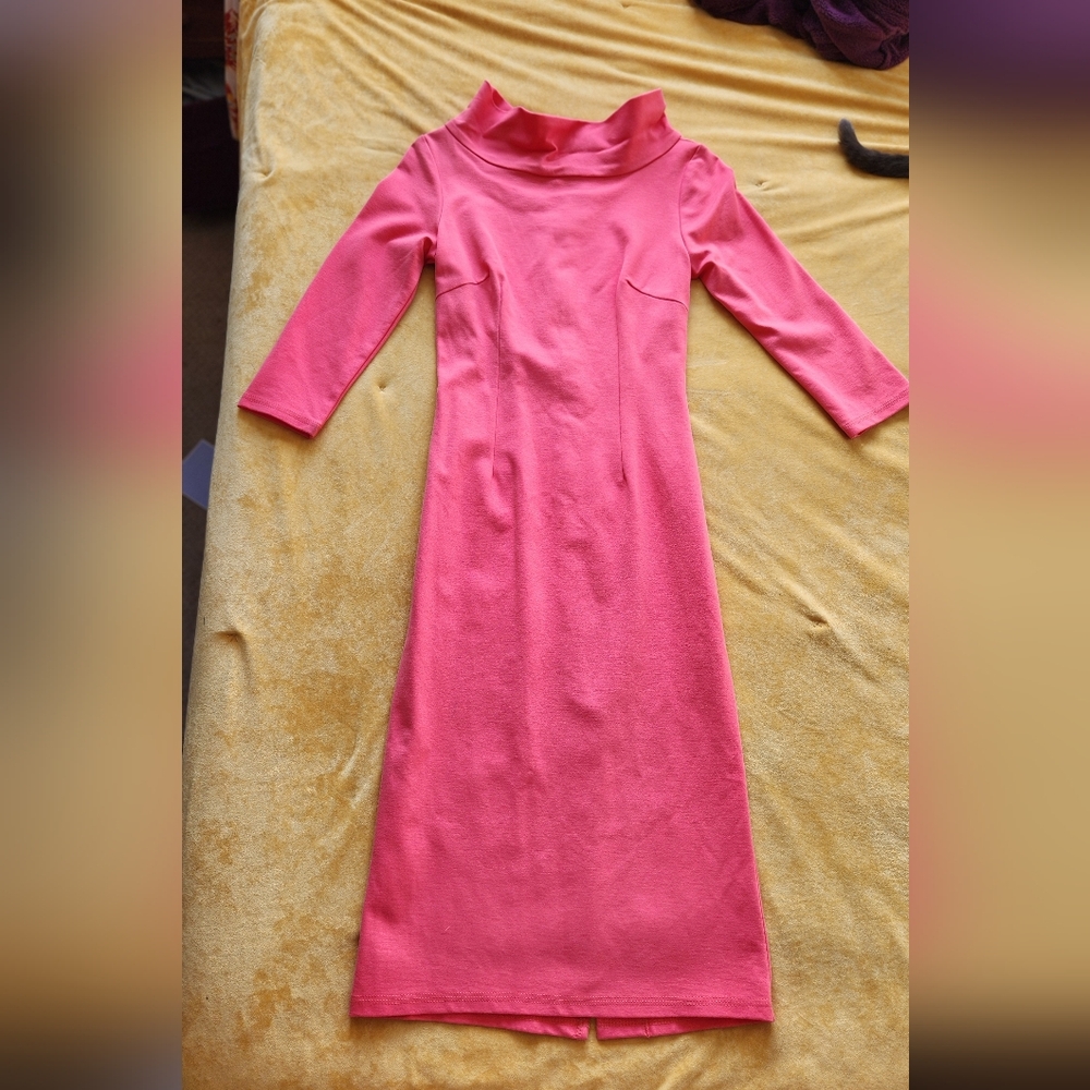 NWT Laura Byrnes size S Hot Pink Kennedy Pencil Dress